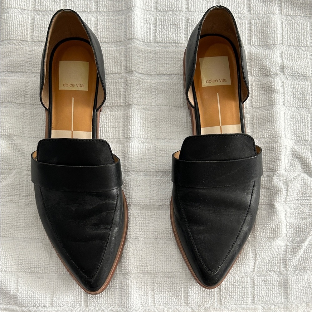 Dolce Vita Black Leather Loafers